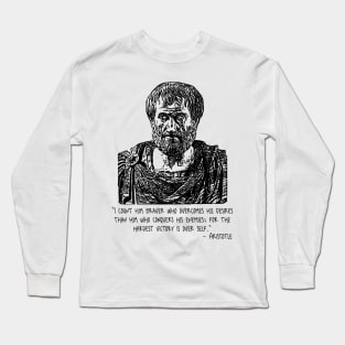 Aristotle Quote Long Sleeve T-Shirt